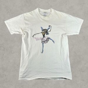 Vintage Alice In Chains Shirt Mens‎ Large White 90s Ballerina 1996 Nice Man Band